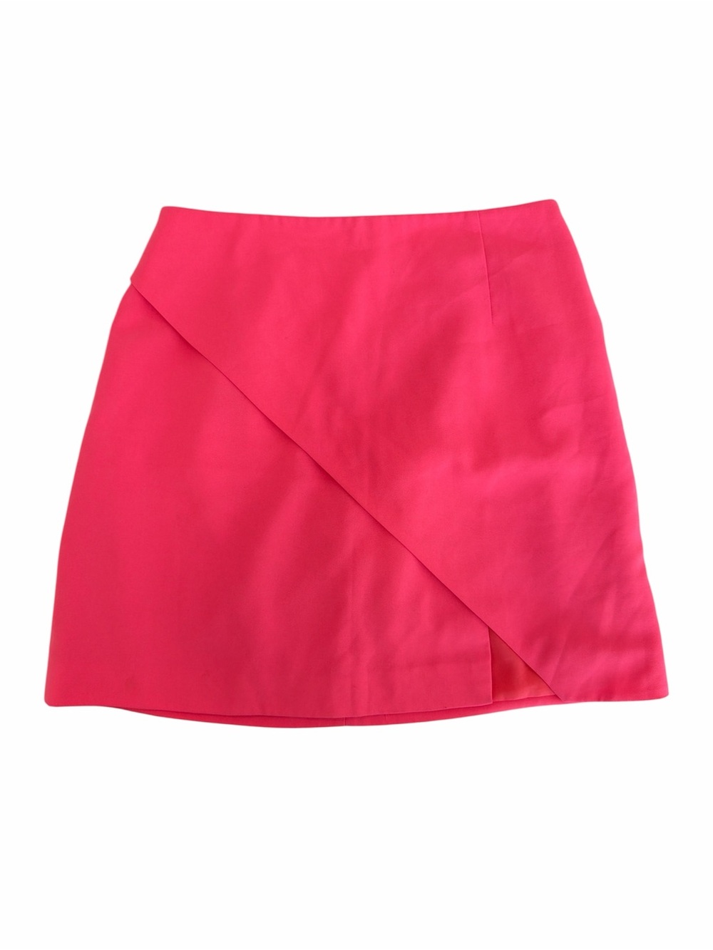 KEEPSAKE the Label Hot Pink Asymmetric Wrap Mini Skirt